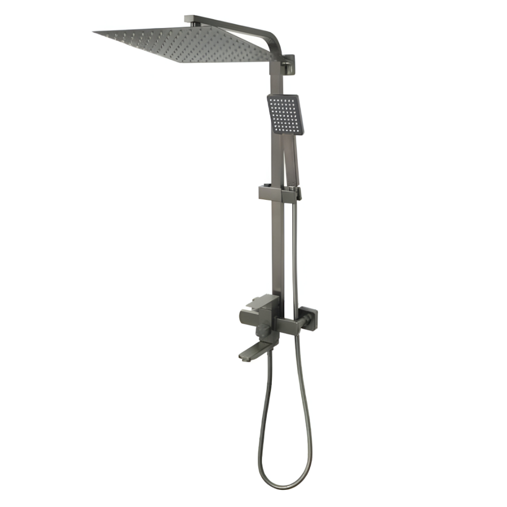 Душевая система Venta VC603KG с поворотным изливом Графитовый (SW-90608)