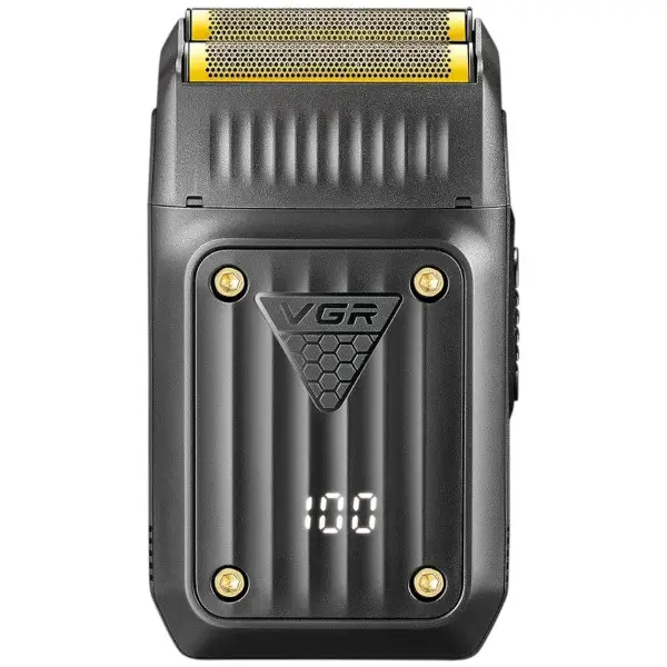 Електробритва-шейвер VGR V-363 для сухого гоління з LED-дисплеєм та акумулятором Чорний (147-107-HP-V-363)