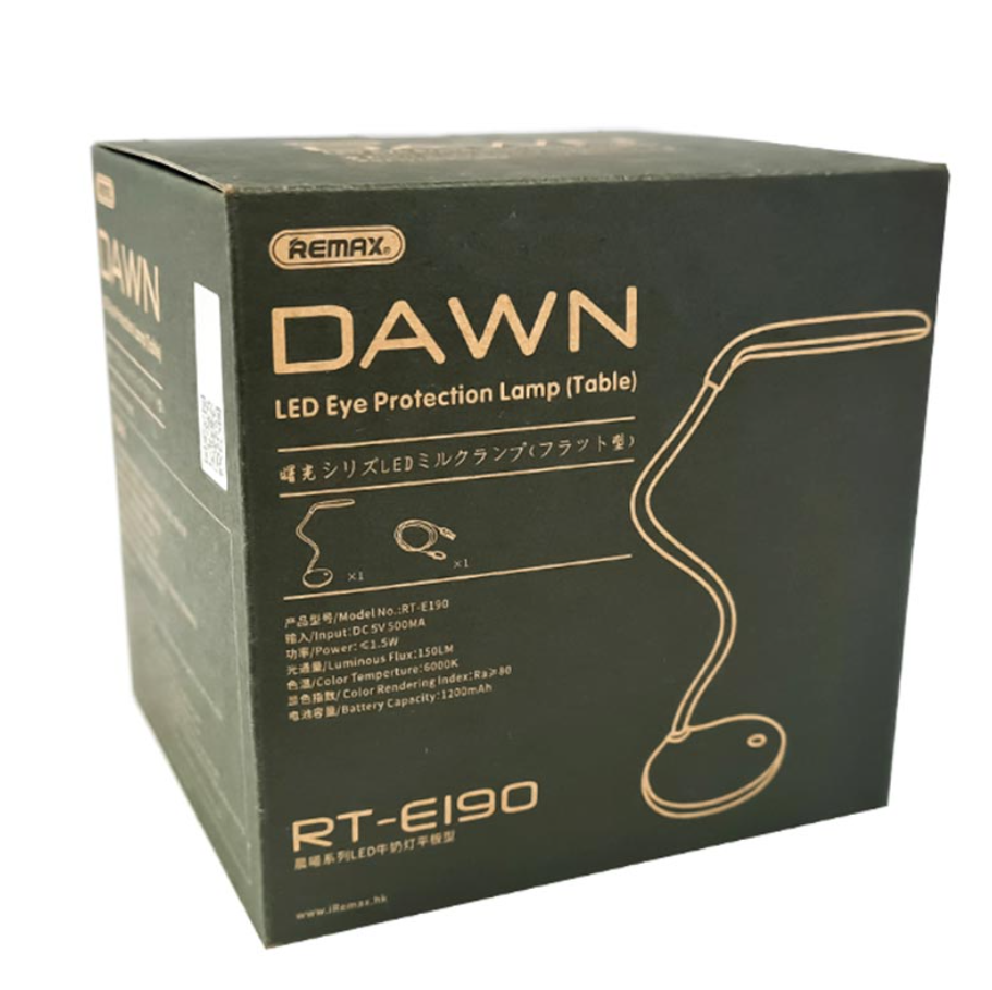 Настольная лампа Remax RT-E190 LED Eye Protecting со встроенным аккумулятором до 5 ч. 1200 mAh 6000K White (20829901) - фото 12 Настольная лампа Remax RT-E190 LED Eye Protecting со встроенным аккумулятором до 5 ч. 1200 mAh 6000K White (20829901) - фото 12