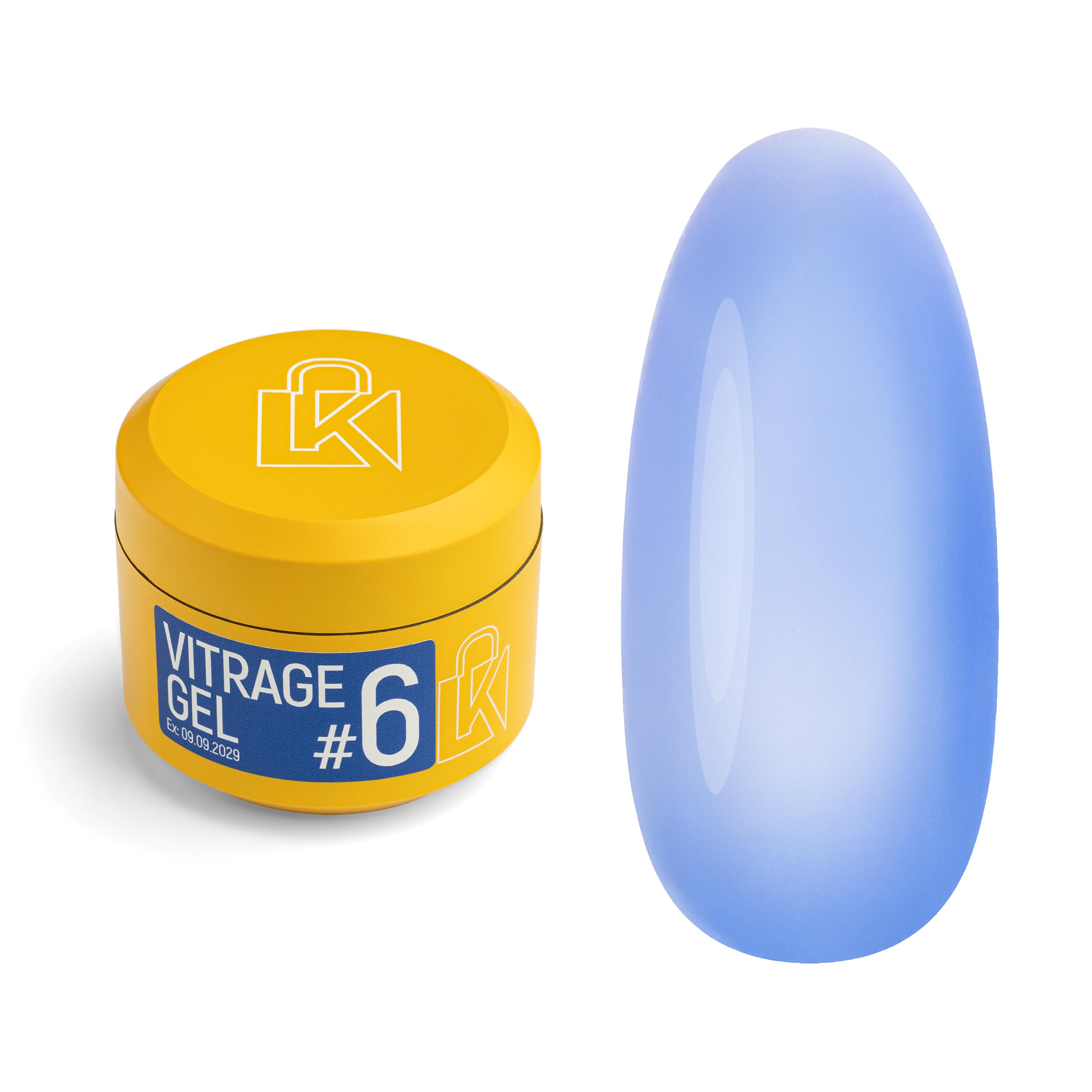 Гель для наращивания Kupiuviti Vitrage Gel №06 30 мл