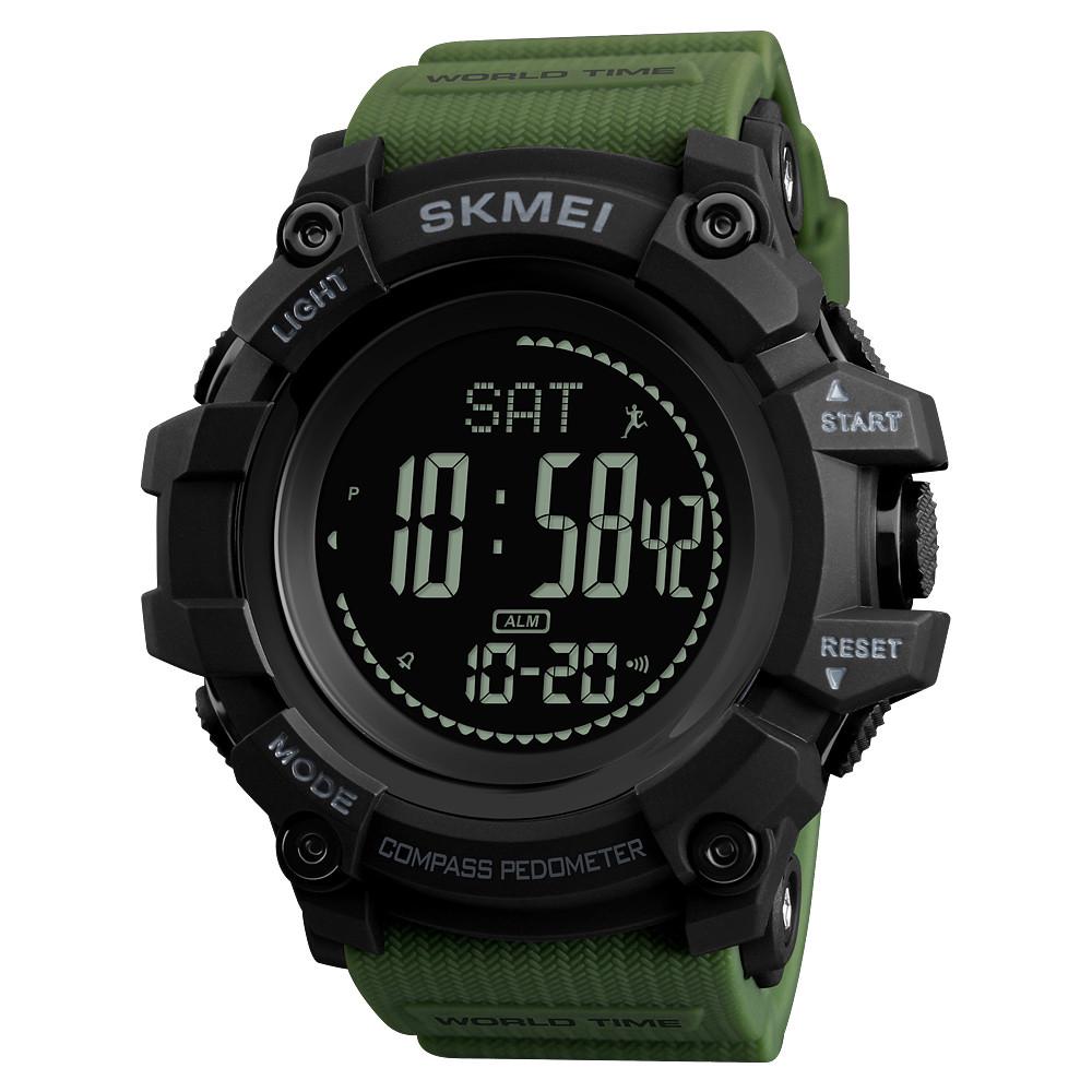 Часы наручные мужские Skmei 1356 1356AG Army Green (12307)