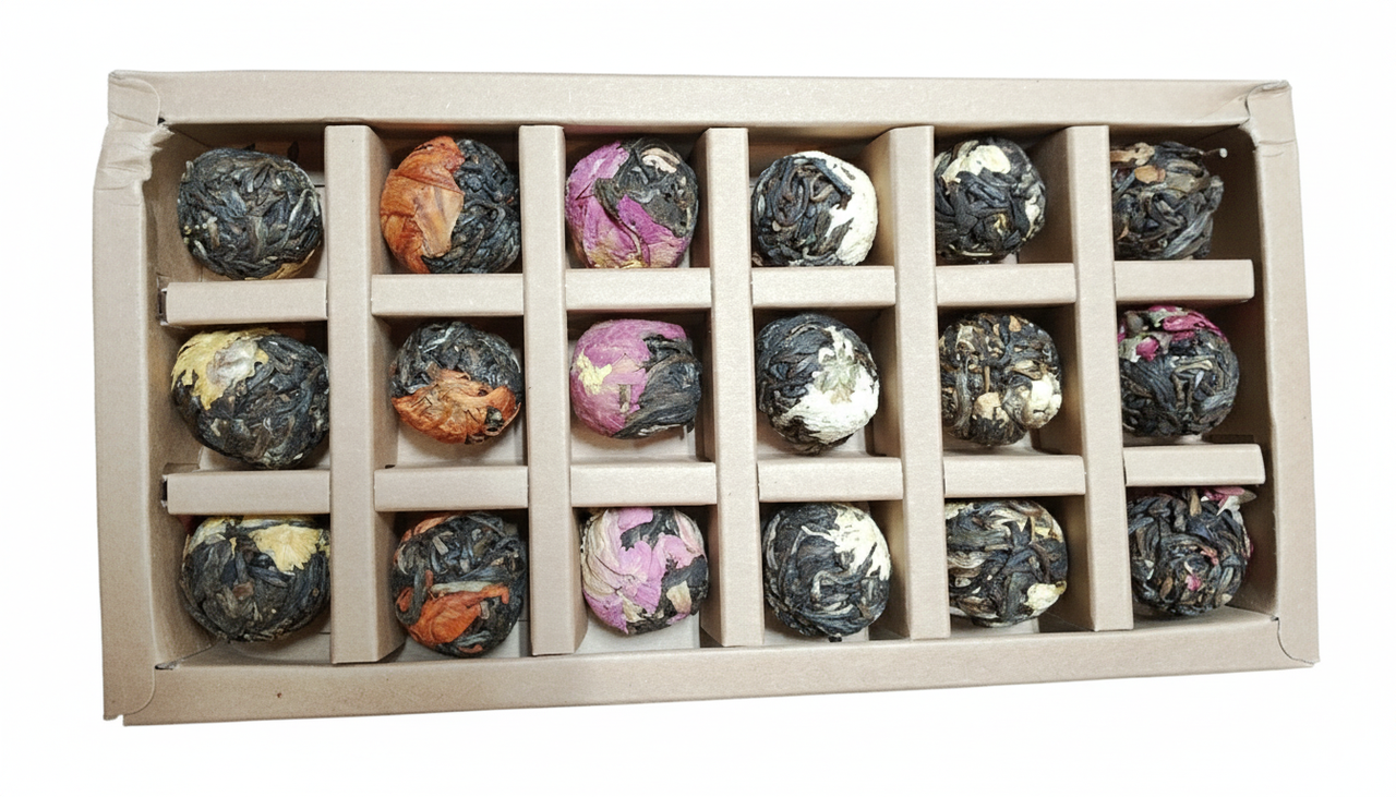 Подарочный набор связанного чая Цветочный букет 18 шт.