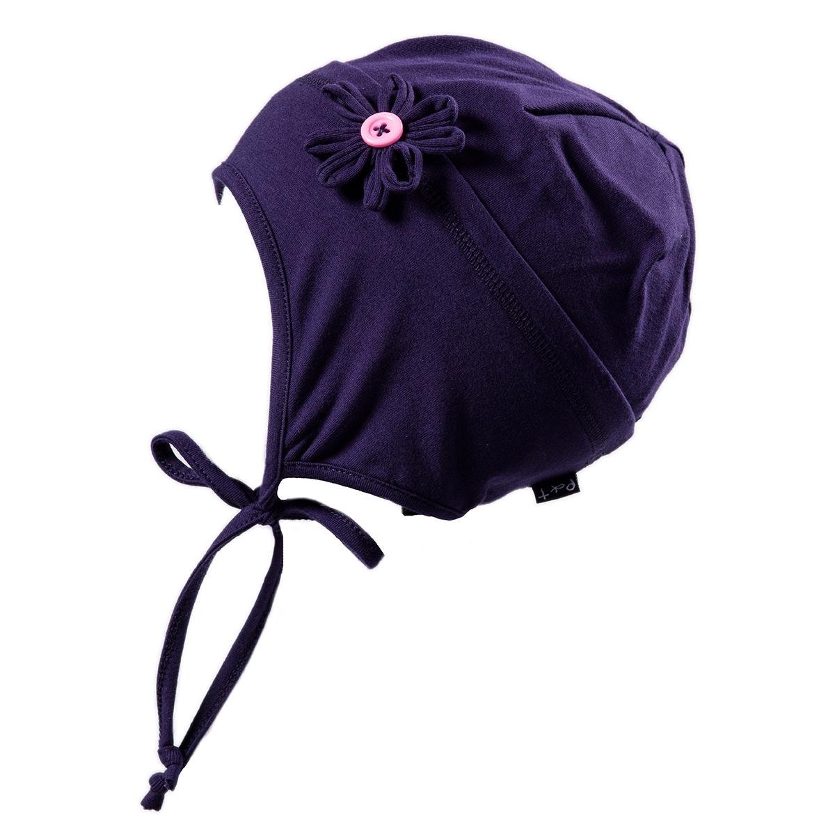 Шапка трикотажная для девочки Peluche&Tartine S18TU64 демисезонная 50-52 см Темно-фиолетовый (S18TU64-PurpleHaze-3/5)