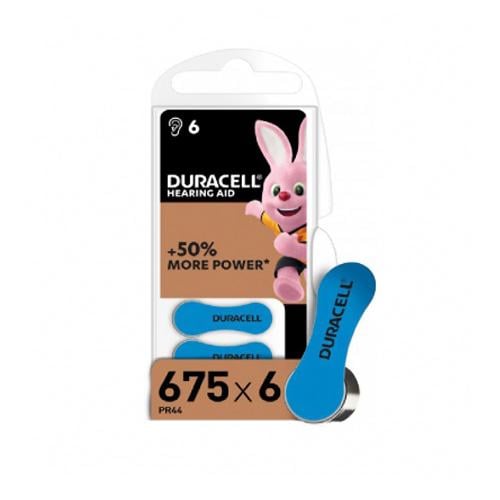 Батарейки для слуховых аппаратов Duracell Hearing Aid 675 6 шт.