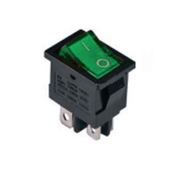 Переключатель TechnoSystems KCD1-4-201N G/B 220 V с подсветкой Green (1554870591) Переключатель TechnoSystems KCD1-4-201N G/B 220 V с подсветкой Green (1554870591)