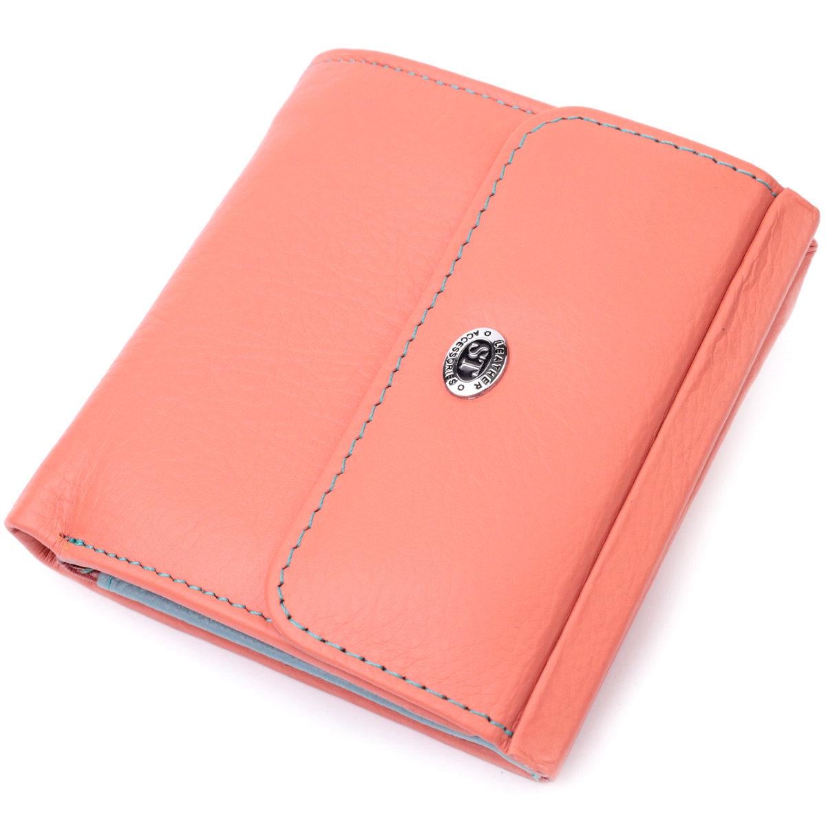 Кошелек женский ST Leather 19498 из натуральной кожи Оранжевый (168-136-19498)