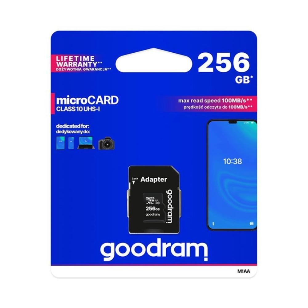 Карта памяти MicroSD Goodram M1AA-2560R12 с адаптером 256 ГБ (b086108b) - фото 3