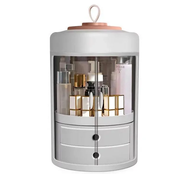 Органайзер для косметики YM226 4 секции цилиндрический Белый (14978)
