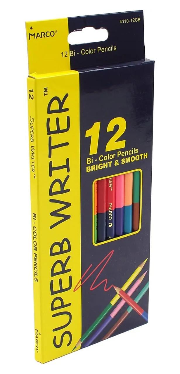 Карандаши цветные Marco Superb Writer 24 цвета двусторонние