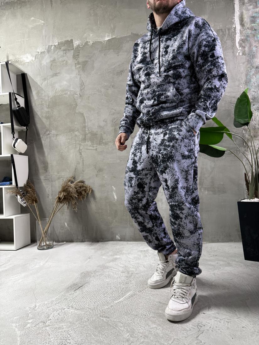 Спортивний костюм утеплений 5-952 L Сірий (36937) - фото 2