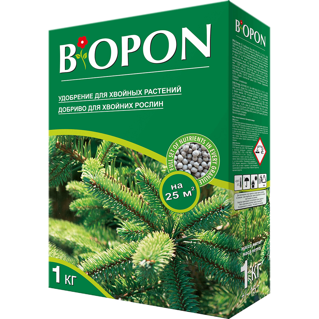Удобрение помещенное Biopon для хвойных растений 1 кг (R50154)