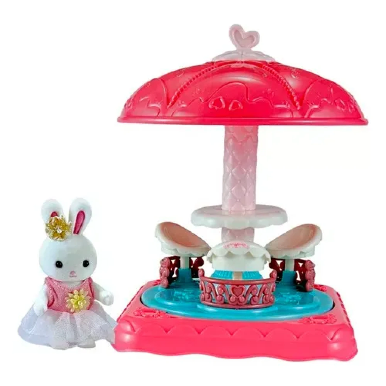 Набор игровой парк развлечений с фигуркой собачкой/кафе-мороженым и каруселью (29046150)