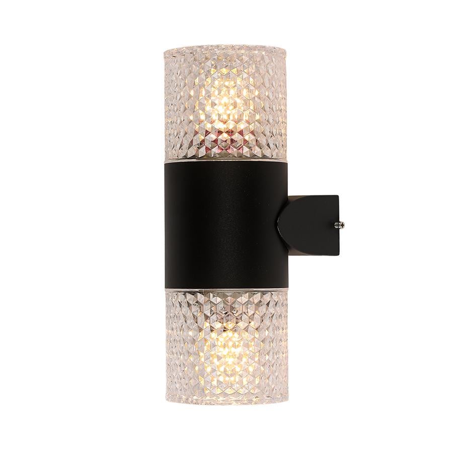 Бра уличное на 2 лампы 804W1908-2 BK Черный/Прозрачный - фото 2 Бра уличное на 2 лампы 804W1908-2 BK Черный/Прозрачный - фото 2