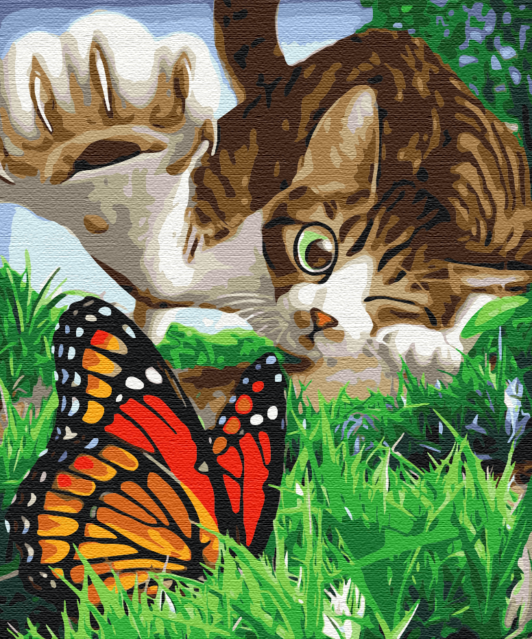 Картина по номерам Brushme Пушистый охотник 40x50 см (BS51699)