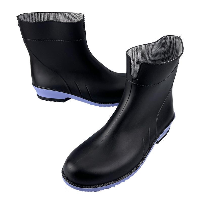Гумові чоботи жіночі 863-3 p. 36 23 см Чорно-фіолетовий - фото 2 Гумові чоботи жіночі 863-3 p. 36 23 см Чорно-фіолетовий - фото 2