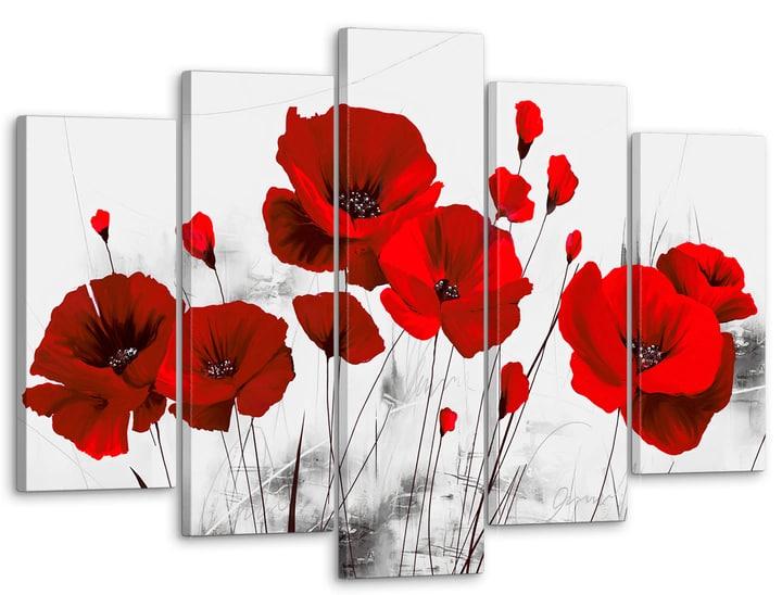Картина модульная на холсте DK Красные маки 125х80 см (MK50190)