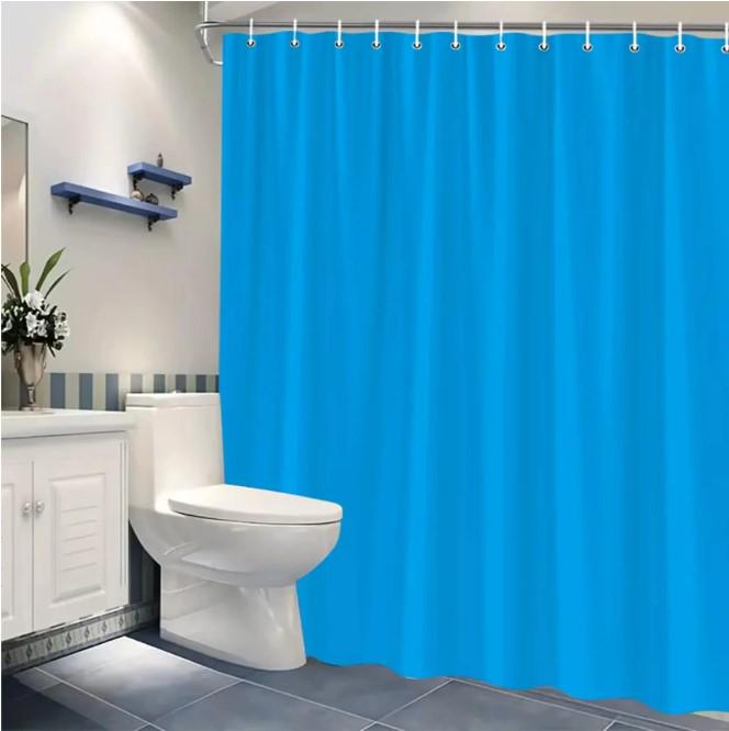 Штора для ванной Chaoya текстильная 180х180 см Блакитний (AWN-00075) Штора для ванной Chaoya текстильная 180х180 см Блакитний (AWN-00075)