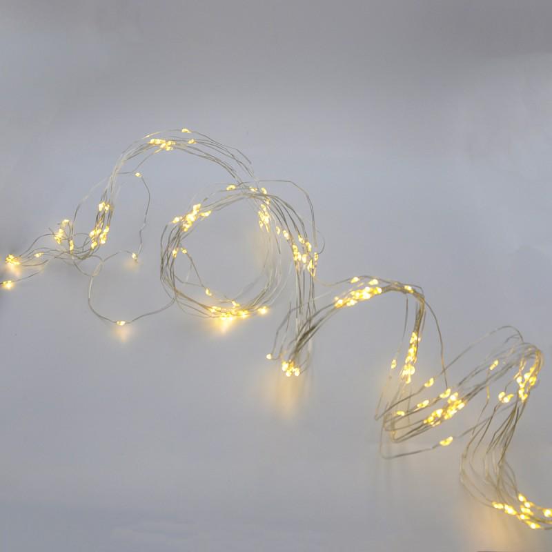 Гирлянда-роса Matrix Copper Wire 200WW-2 2 м Конский хвост Белый теплый (НФ-00005813)