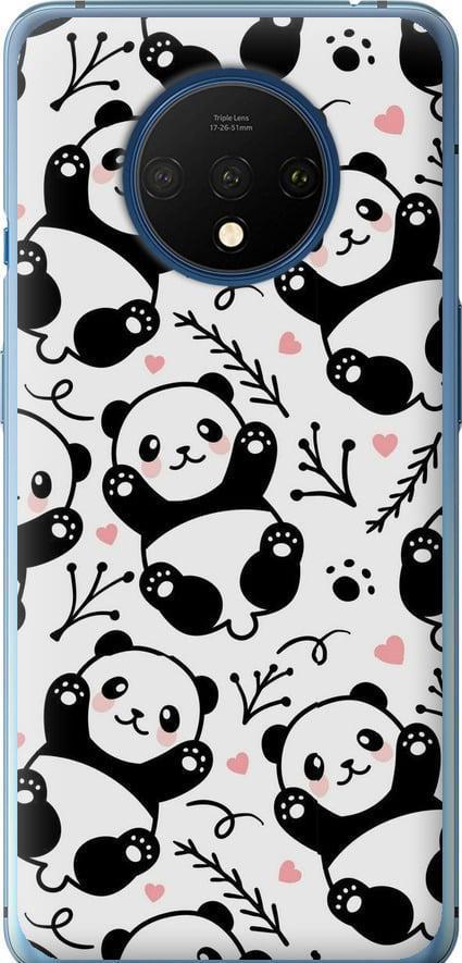 Чехол на OnePlus 7T Панды (4318u-1809-42517)