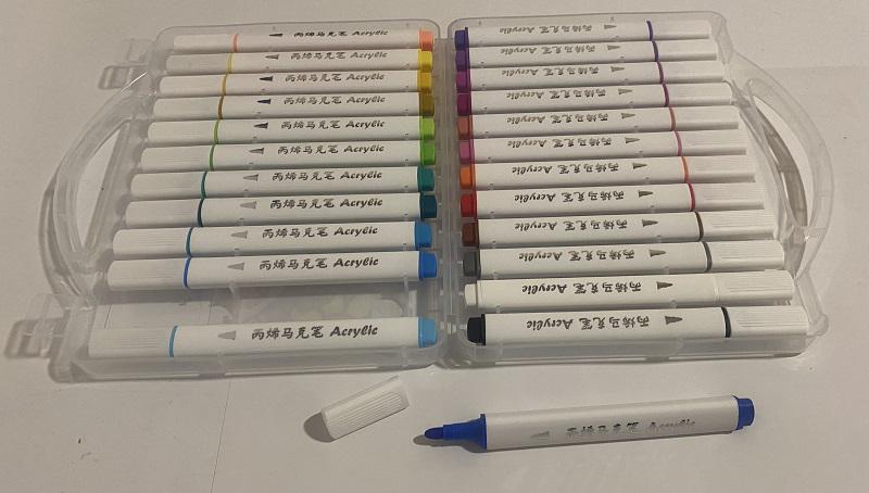 Набір акрилових скетчмаркерів Aodemei M6128-24 трикутний корпус 24 шт. (1317833) - фото 3 Набір акрилових скетчмаркерів Aodemei M6128-24 трикутний корпус 24 шт. (1317833) - фото 3