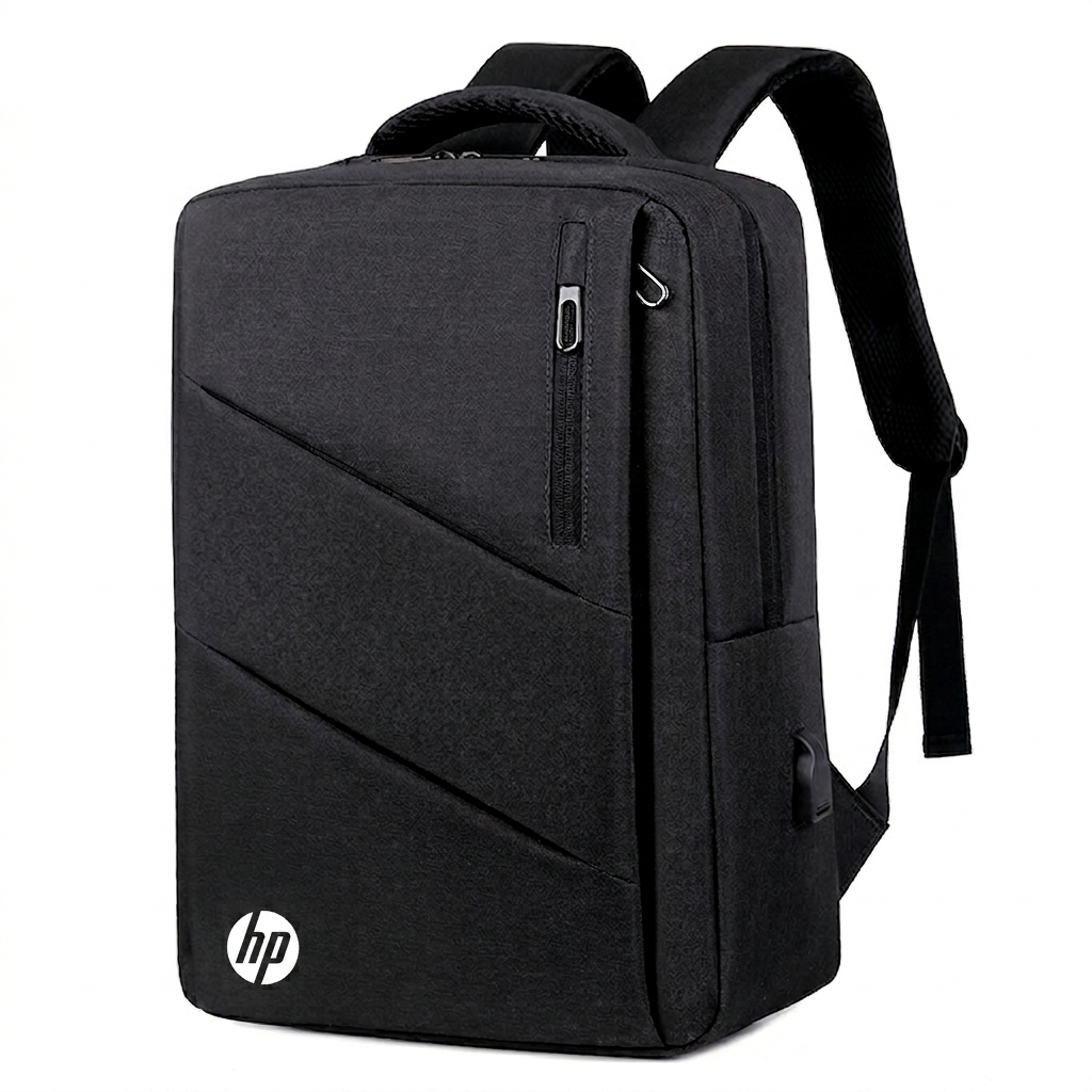 Рюкзак противоударный для ноутбука 15,6" HP водостойкий с USB-портом Черный (IBN051B2)