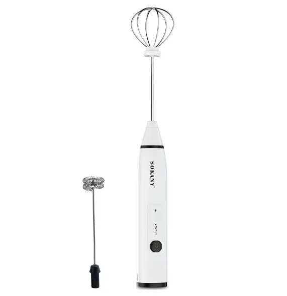 Капучинатор ручний Sokany SK-1772 акумуляторний безшумний Білий (SK1772W)