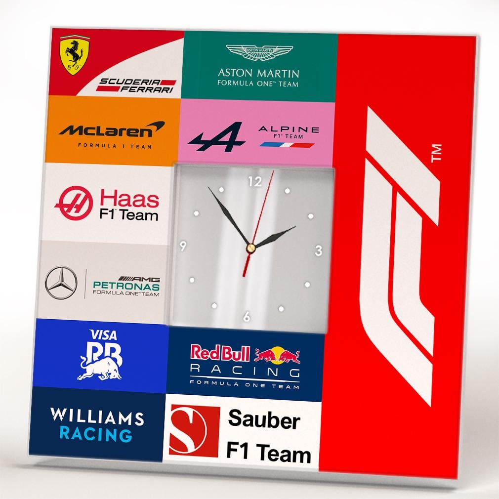 Часы Команды Formula F1 260x260 мм (C04409)