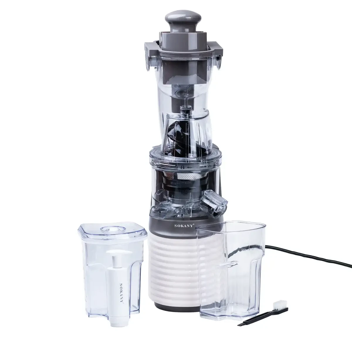 Соковыжималка шнековая Sokany JE-32 300 Вт (JE-32) - фото 2 Соковыжималка шнековая Sokany JE-32 300 Вт (JE-32) - фото 2