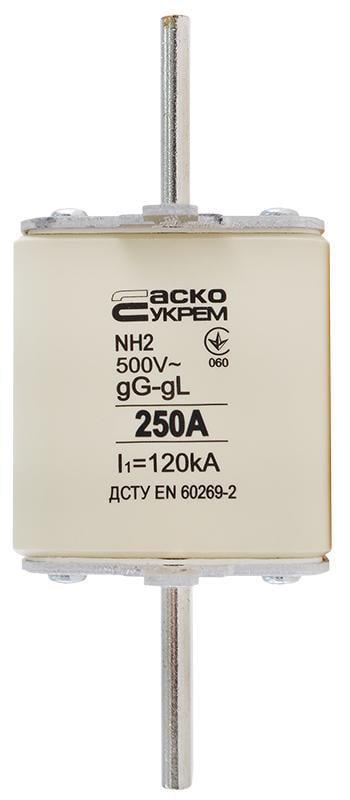 Запобіжник ножовий АСКО-УКРЕМ з плавкою вставкою NH 2 250A gG (A0050010035)