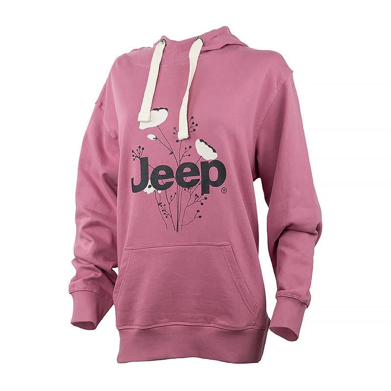 Худи JEEP HOODED OVERSIZE SWEATSHIRT Botanical Print S Фиолетовый (O102606-P490 S)