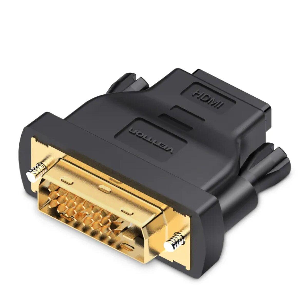 Переходник Vention DVI 24/1 Male to HDMI Female Adapter ECDB0 Black (577248)