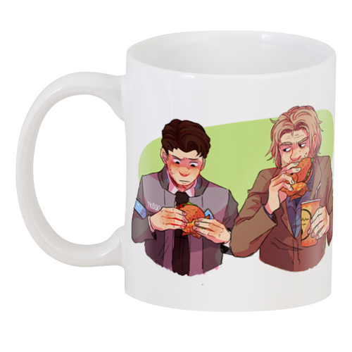 Чашка GeekLand Детройт Стать человеком Перекус 330 мл