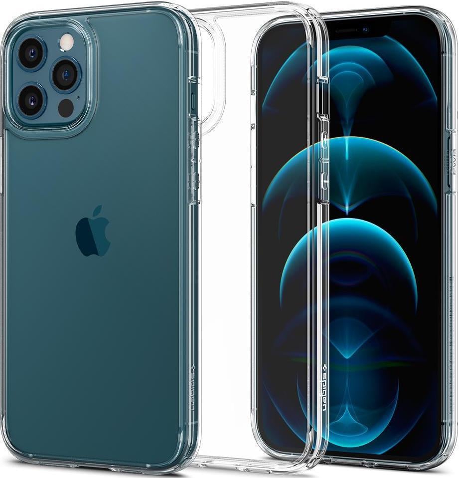 Силіконовий чохол-накладка Spigen Ultra Hybrid Case for iPhone 12 Pro Max, Clear (ACS01618)