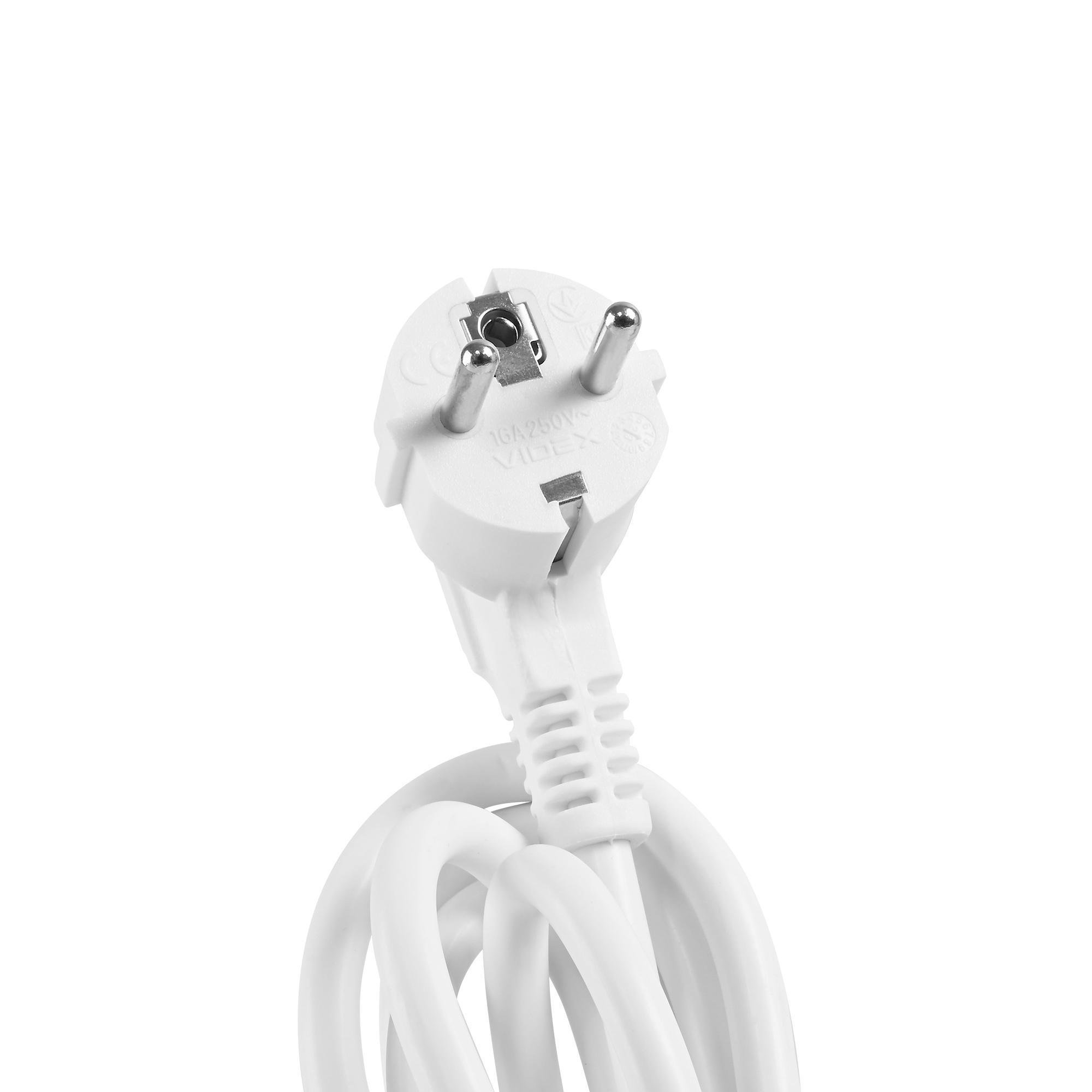 Подовжувач Videx ONCORD USB-QC 3.0/USB-C 4 гнізда із заземленням/кнопкою/шторками 3,4А 20W 3 м Білий (VF-PD43G1QC1PD-W) - фото 8