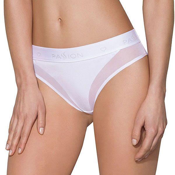 Женские трусики Passion PS002 Panties с прозрачной вставкой XL Белый