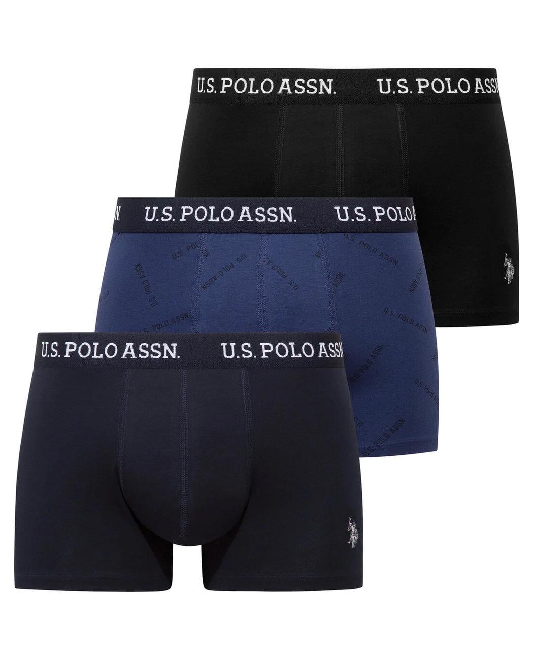 Набор трусов-боксеров мужских US Polo ASSN 80651-2 3 шт. L Разноцветный (8680557464450)