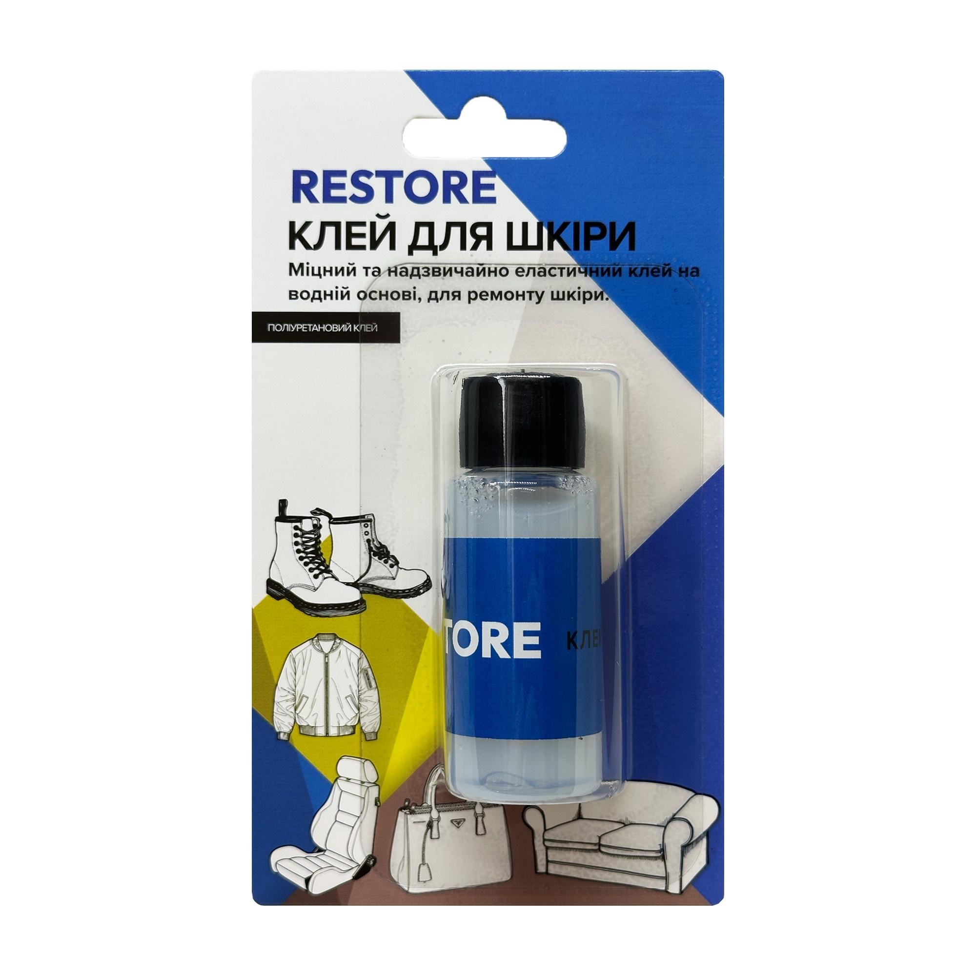 Клей для шкіри та тканини RESTORE поліуретановий 30 мл (26565921)