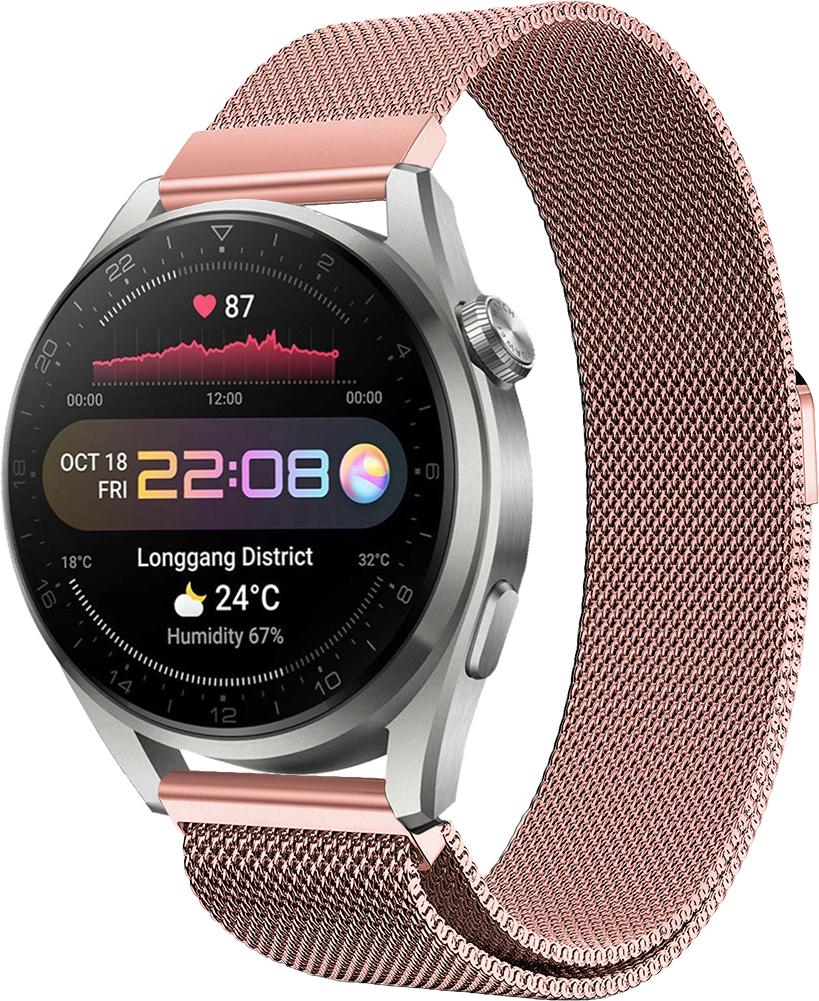 Ремешок Миланская Петля Milano Huawei Watch 3 Pro 22 мм Pink (27074)