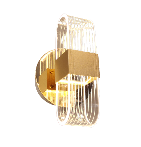 Бра настенный SIRIUS N 3701-1 светдиодный акрыльный 24 W Gold (9217933)