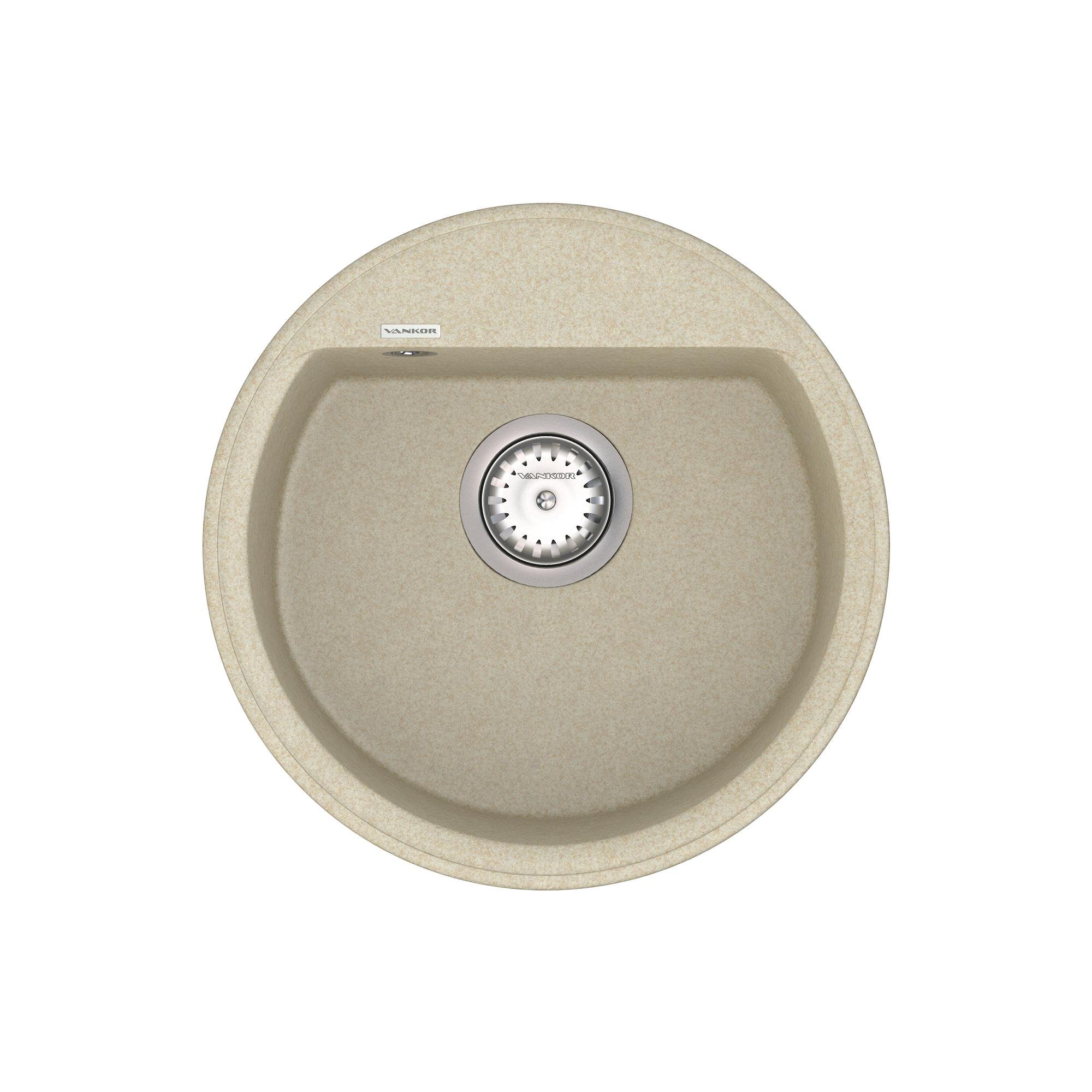 Мойка для кухни Vankor Easy EMR 01.45 + сифон Vankor Beige (74831)