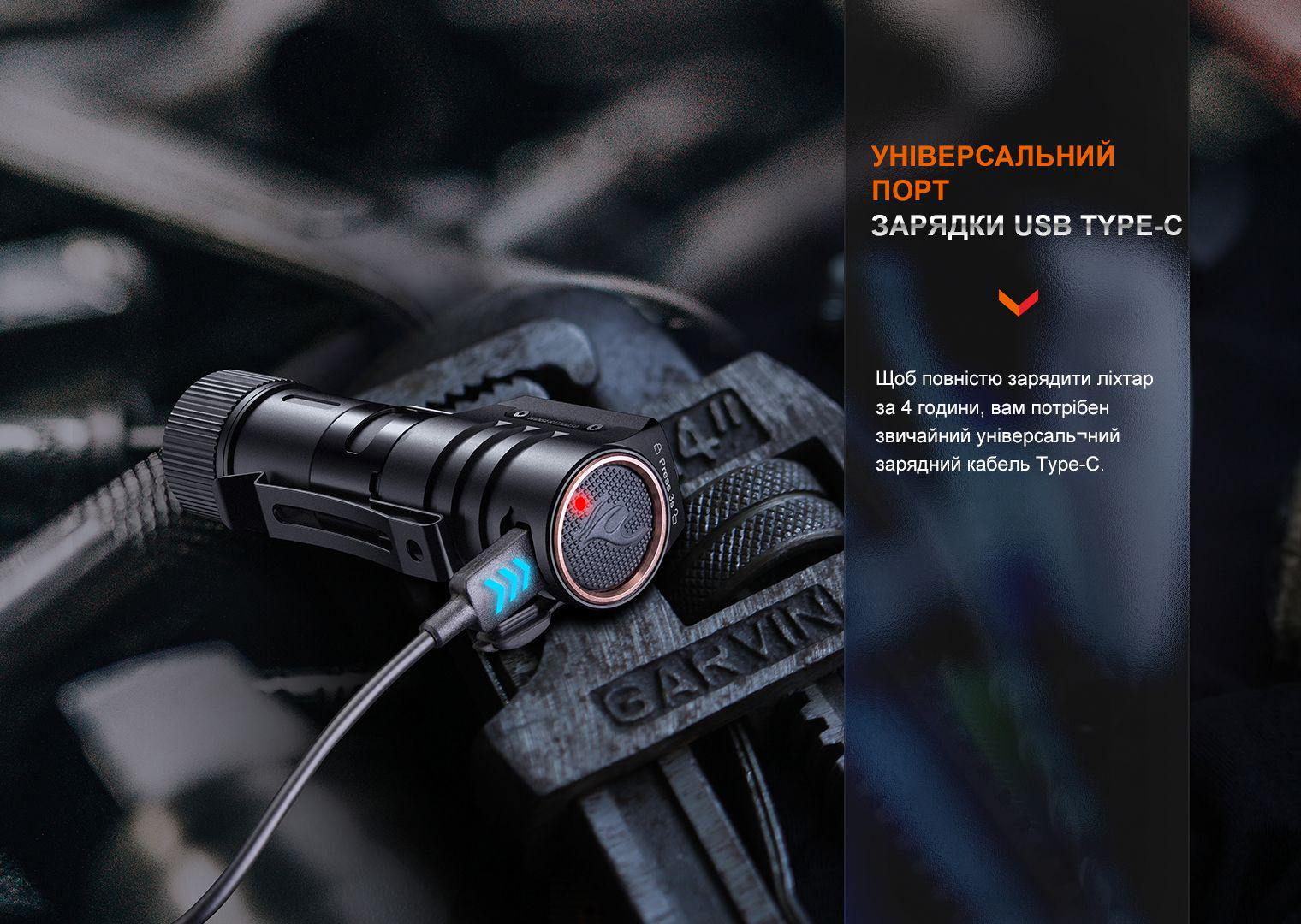 Фонарик налобный Fenix HM71R 2700 лм 230 м IP68 Type-C 8 режимов - фото 9