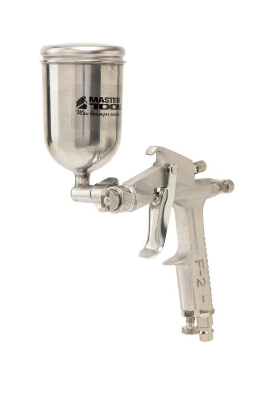 Фарбопульт пневматичний поворотний MasterTool HP MINI ВАЛБ 200 мл Ø 0,5 мм круглий/плоский факел 60-90 л/хв 25-40 бар (80-8936)