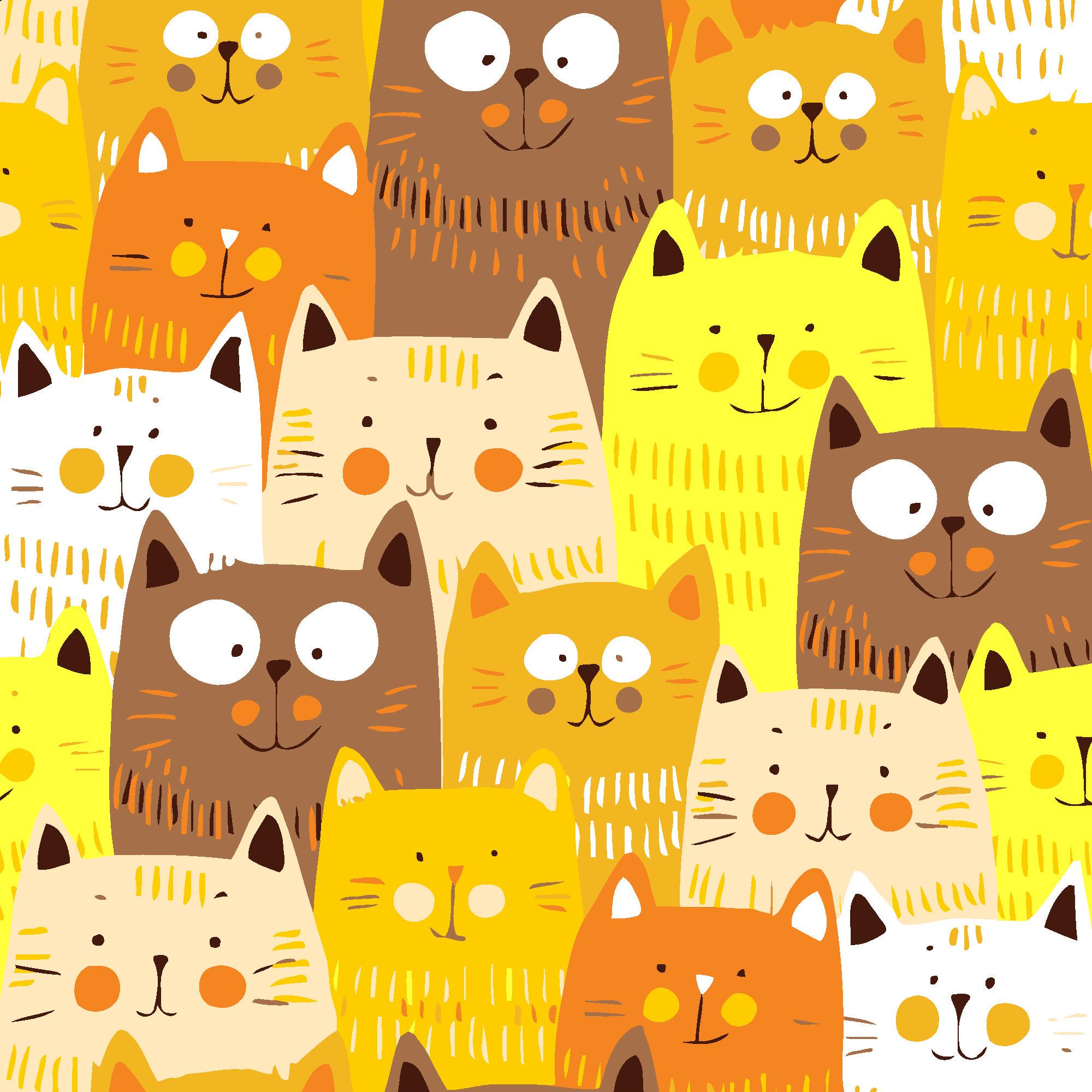 Картина по номерам Strateg Кошачий карнавал 20x20 см (Str-HH7138)