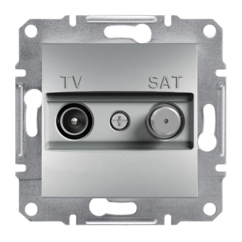 Розетка конечная Schneider Electric Asfora TV-SAT ABS Алюминий (EPH3400161)