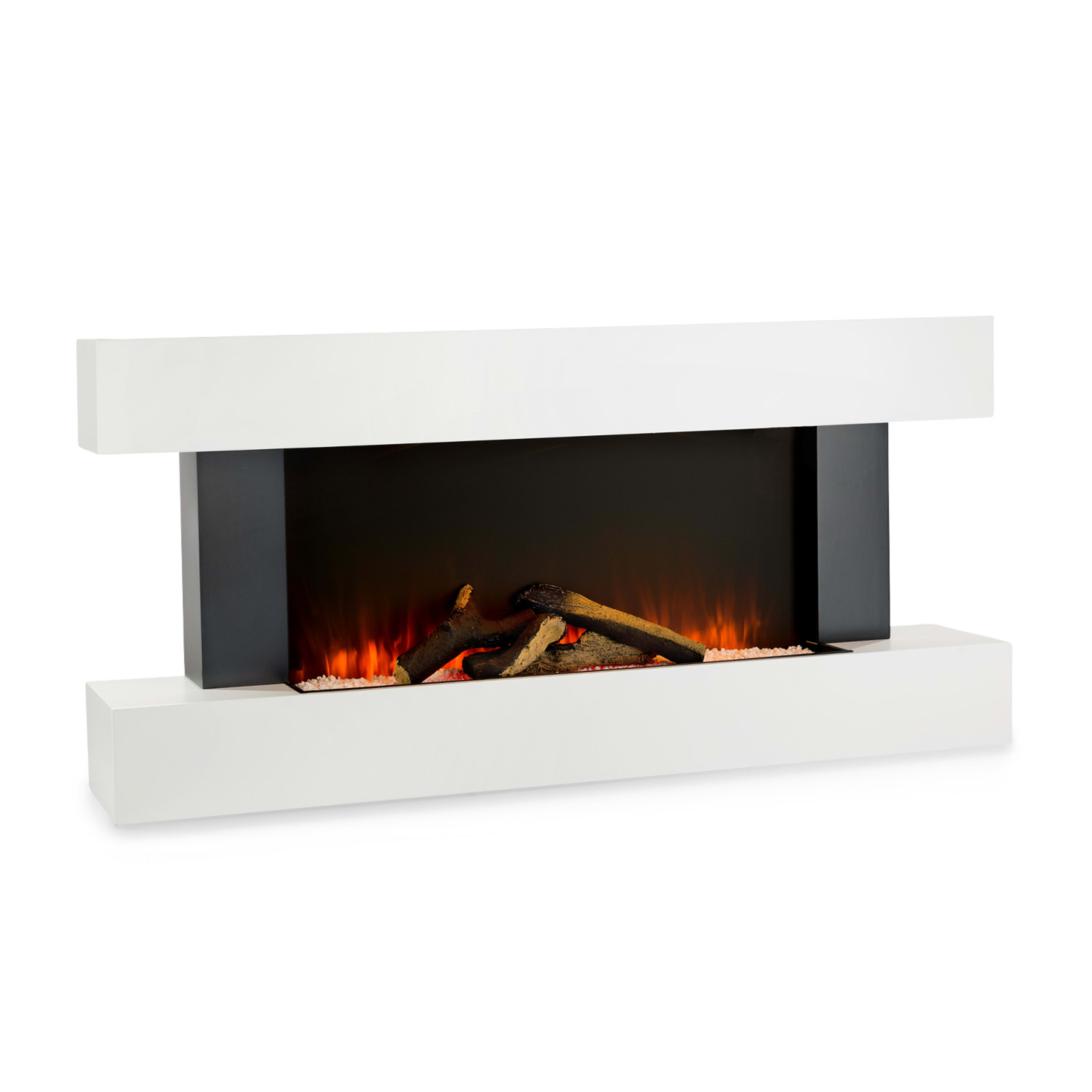 Електрокамін KLARSTEIN Studio Light & Fire 1 Smart Kamin МДФ 1000-2000 Вт Білий (10032725)