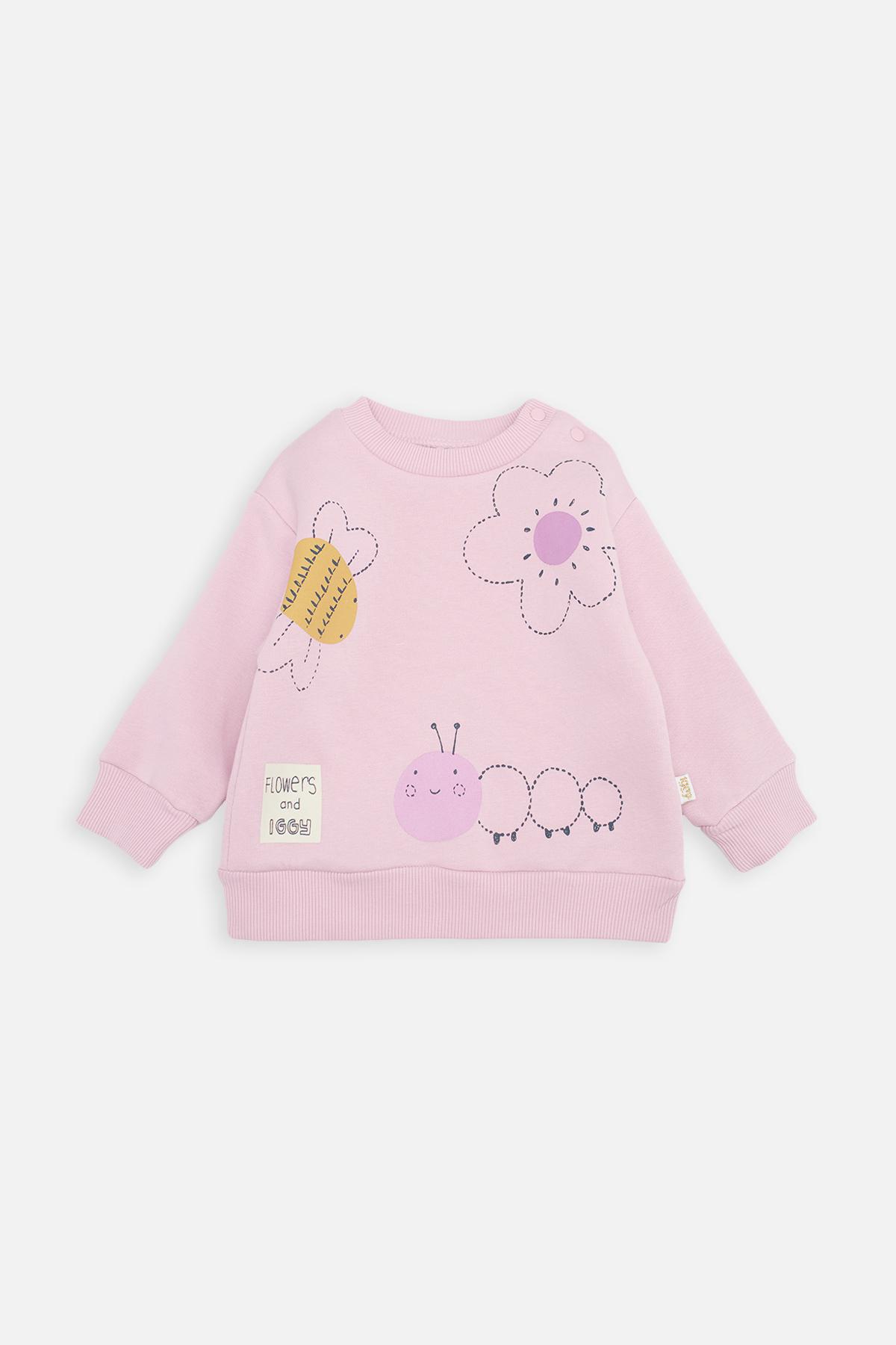 Свитшот для девочки 86 см Розовый (SKT001021178)