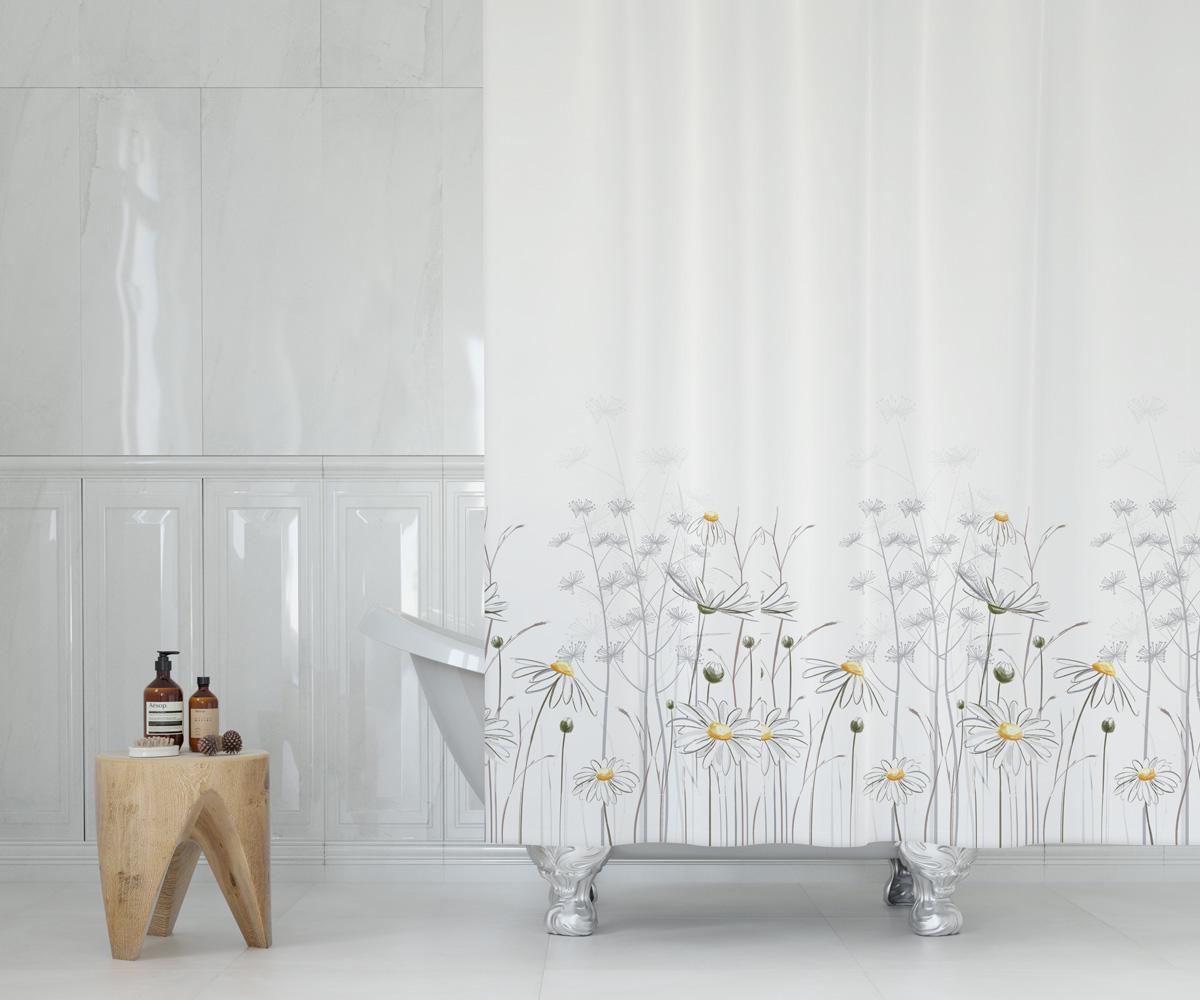 Штора для ванной Tropik Daisy 180x200 см (25454539) - фото 2 Штора для ванной Tropik Daisy 180x200 см (25454539) - фото 2