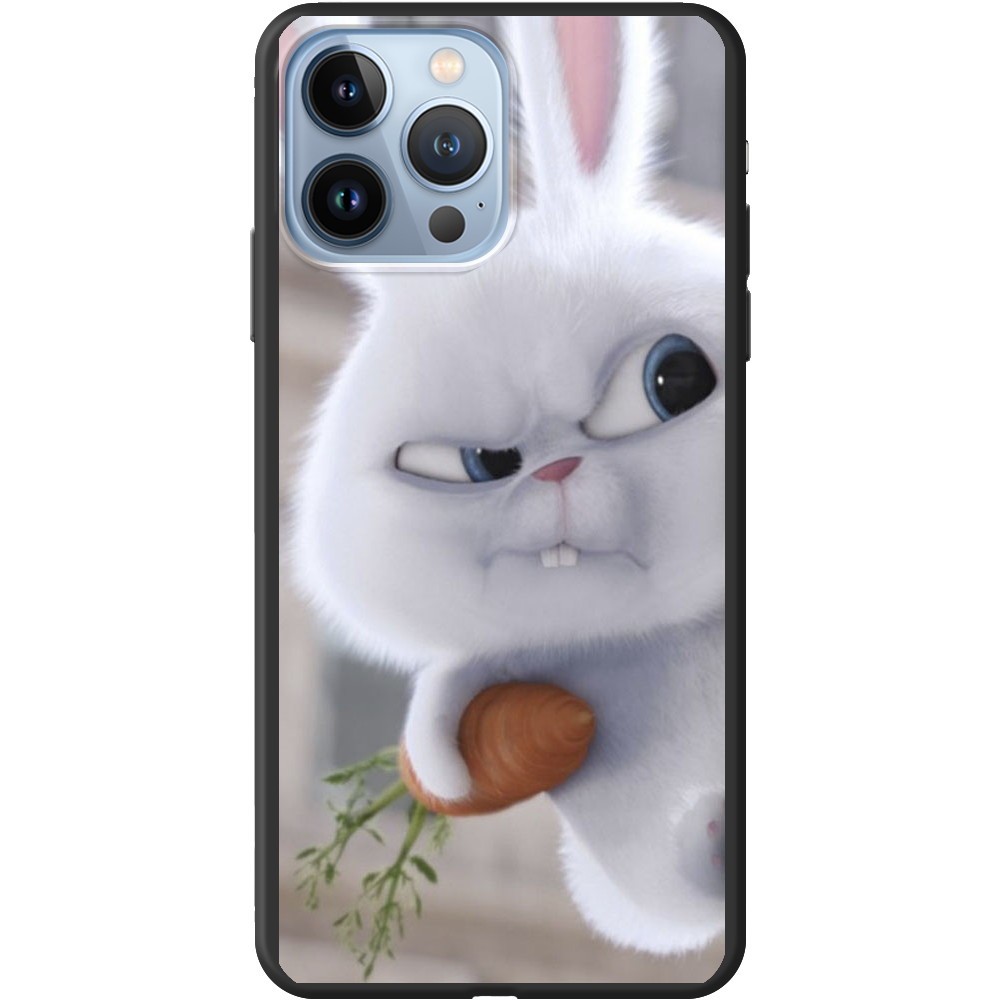 Чохол BoxFace iPhone 13 Pro Rabbit Snowball Чорний силікон (43365-up1116-43447)