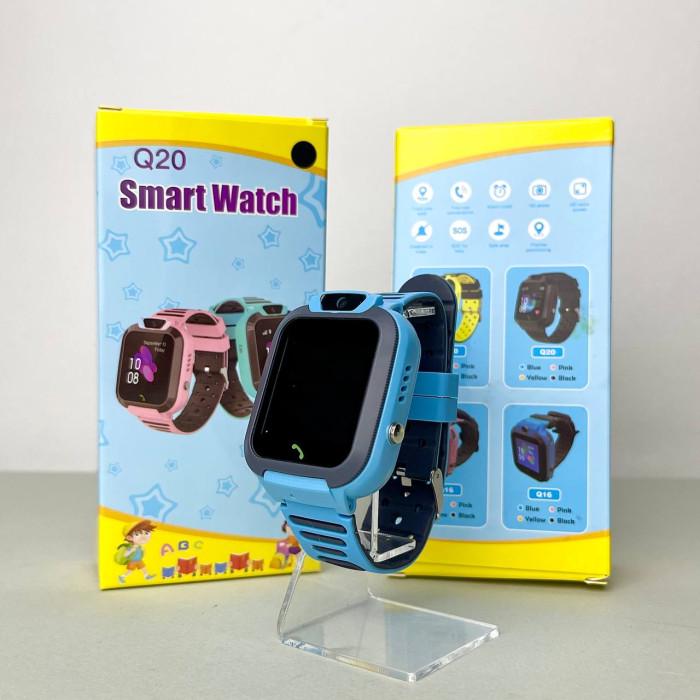 Смарт-годинник дитячий Smart Baby Watch Q20 із функцією відстеження/камера/українська мова магнітна зарядка Синій (235642093) - фото 2