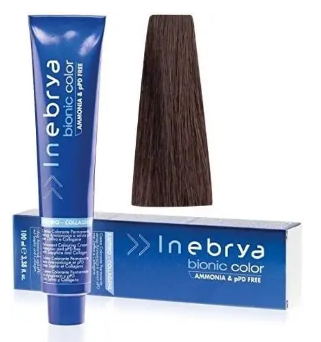 Крем-краска для волос INEBRYA Bionic Сolor стойкая без аммиака 100 мл 5/3 Светло-каштановый золотистый Крем-краска для волос INEBRYA Bionic Сolor стойкая без аммиака 100 мл 5/3 Светло-каштановый золотистый